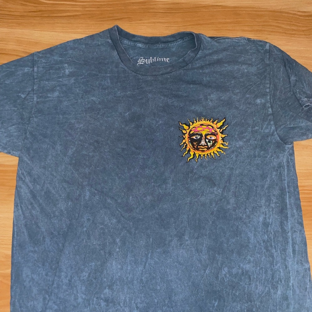 Blue Sublime Graphic Men's Shirt